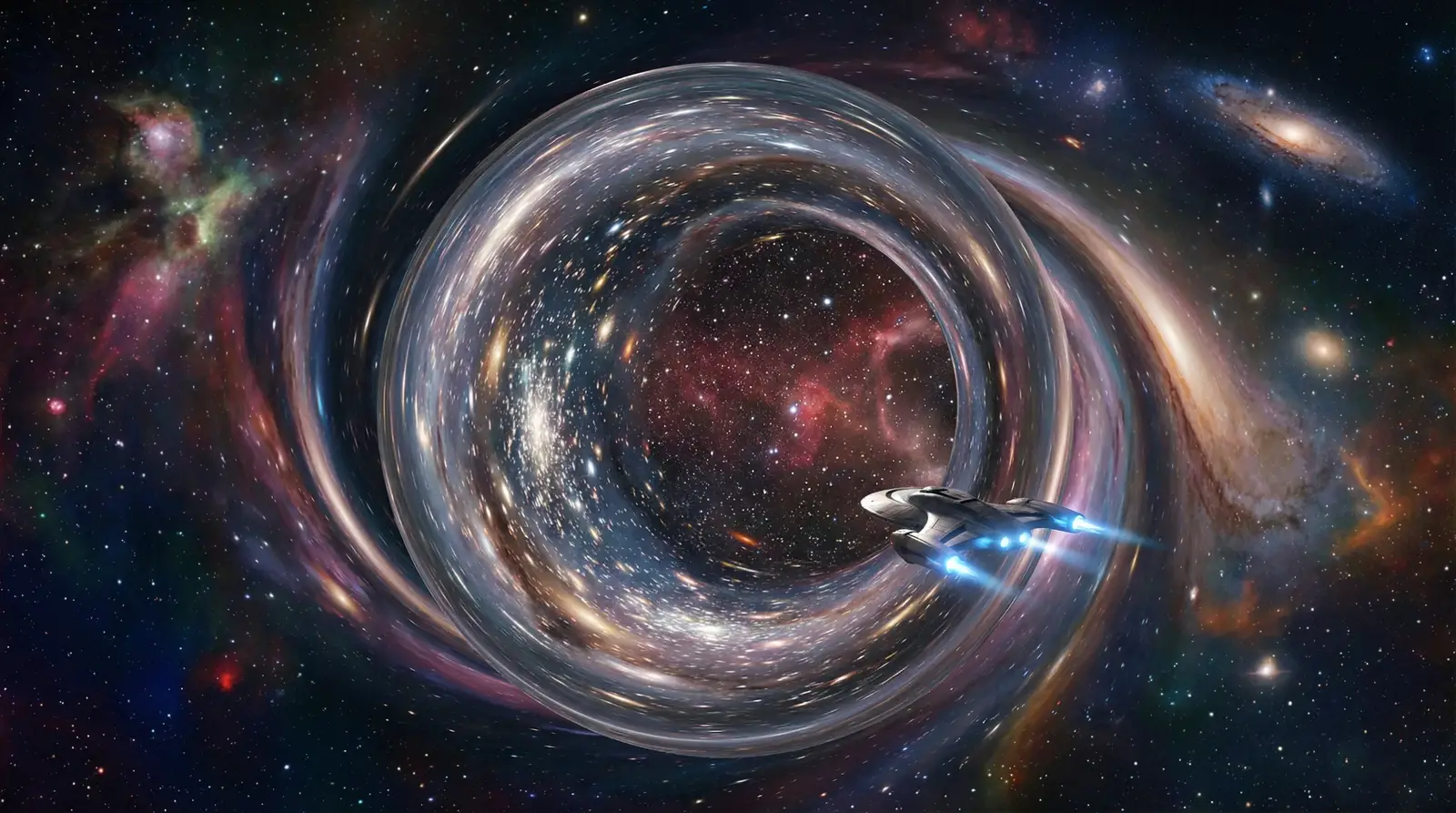 麻豆视频 - 虫洞穿越科幻插画